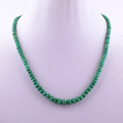 Chrysoprase Gemstone Silver Necklace May Jewelry For Promoting Prosperity 