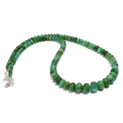 Chrysoprase Gemstone Silver Necklace May Jewelry For Promoting Prosperity 