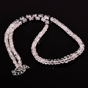 Crystal Gemstone Silver Necklace Jewelry For Purity, Healing And Clarity 