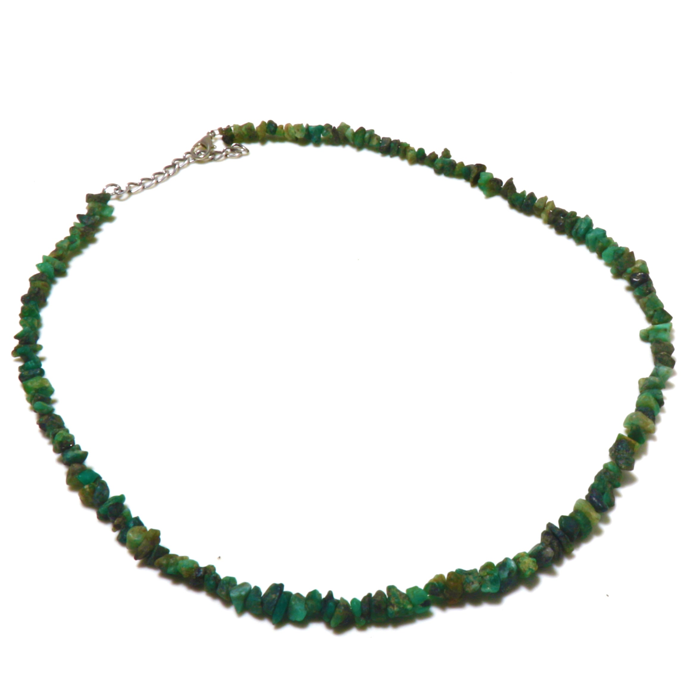 Natural Green Emerald Beaded Fine Gemstone Necklace 