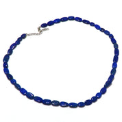 Natural Dark Blue Lapis Lazuli Beaded Fine Gemstone Necklace 