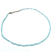 Natural Sky Blue Sky Blue Topaz Beaded Fine Gemstone Necklace 