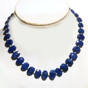 Natural Blue Sodalite Beaded Fine Gemstone Necklace 