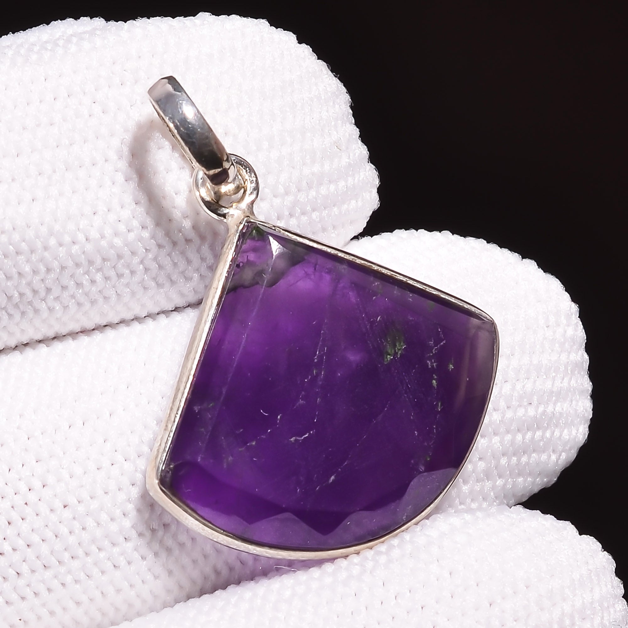 Natural Purple Amethyst Pendant Fine Gemstone Pendant 