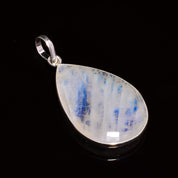 Natural Sky Blue Rainbow Moonstone Pendant Fine Gemstone Pendant 