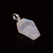 Natural Sky Blue Rainbow Moonstone Pendant Fine Gemstone Pendant 