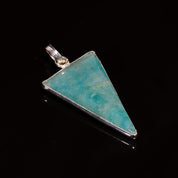 Natural Sky Blue Amazonite Pendant Fine Gemstone Pendant 