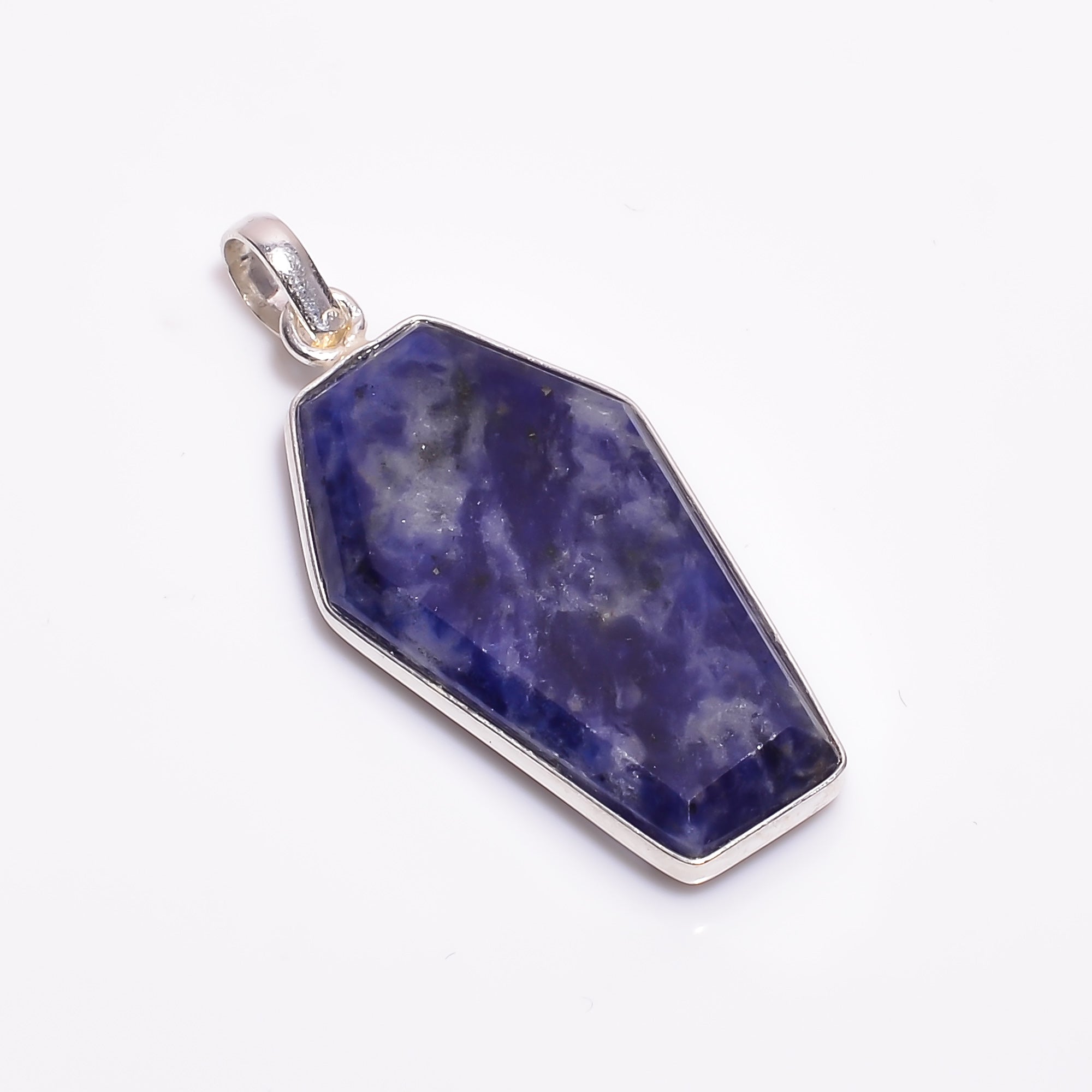 Natural Blue Sodalite Pendant Fine Gemstone Pendant 