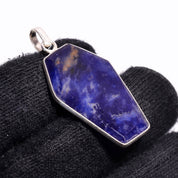 Natural Blue Sodalite Pendant Fine Gemstone Pendant 