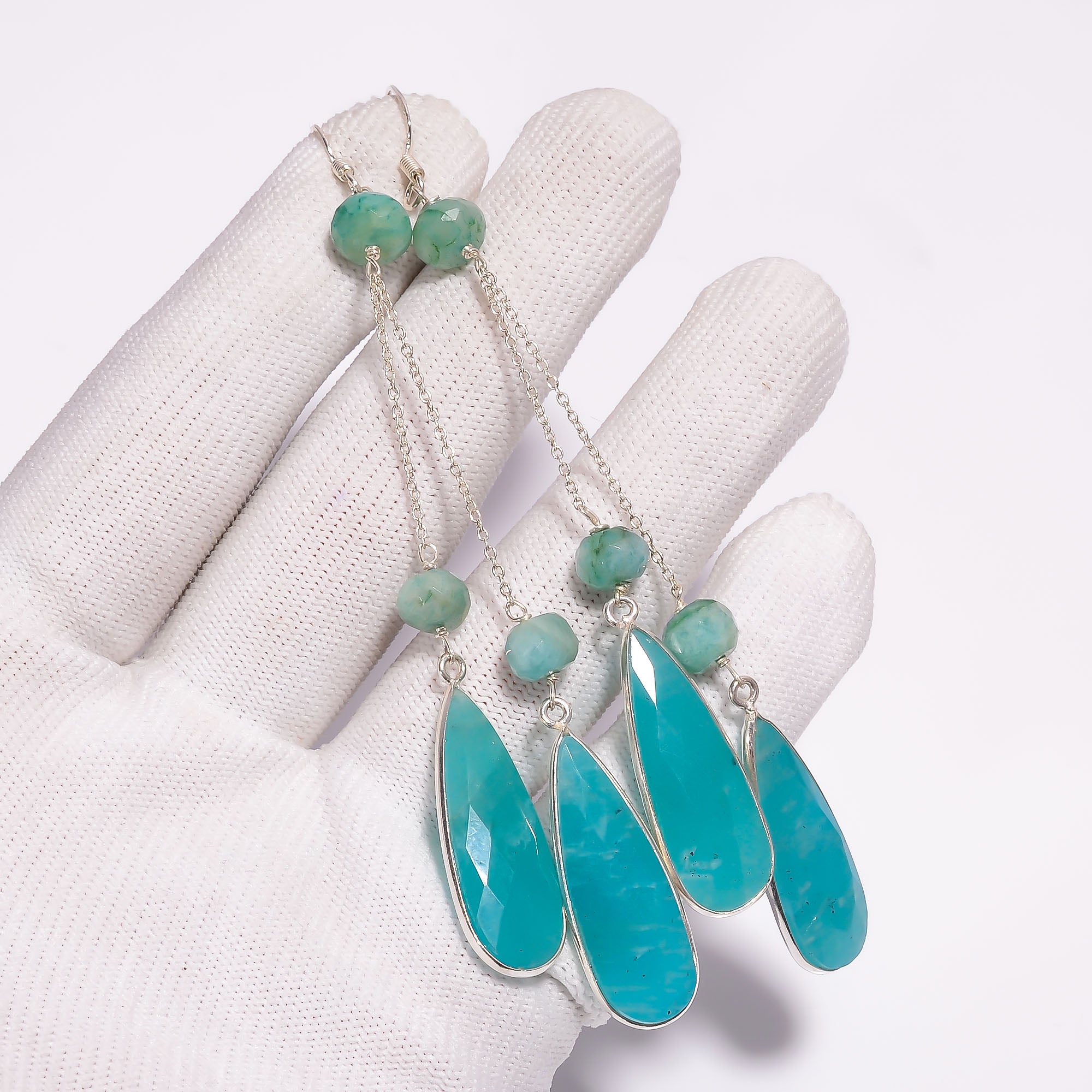 Dangle Fine Gemstone Earrings 