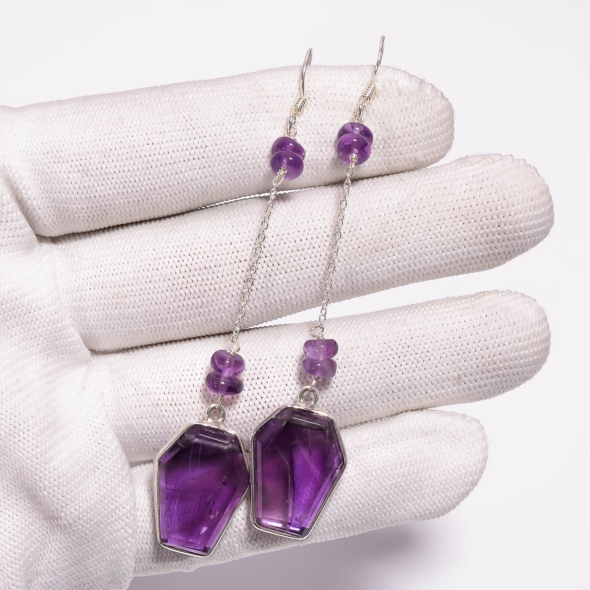 Dangle Fine Gemstone Earrings 