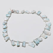 Natural Sky Blue Larimar Beaded Fine Gemstone Necklace 