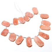 Natural Pink Moonstone Beaded Fine Gemstone Necklace 