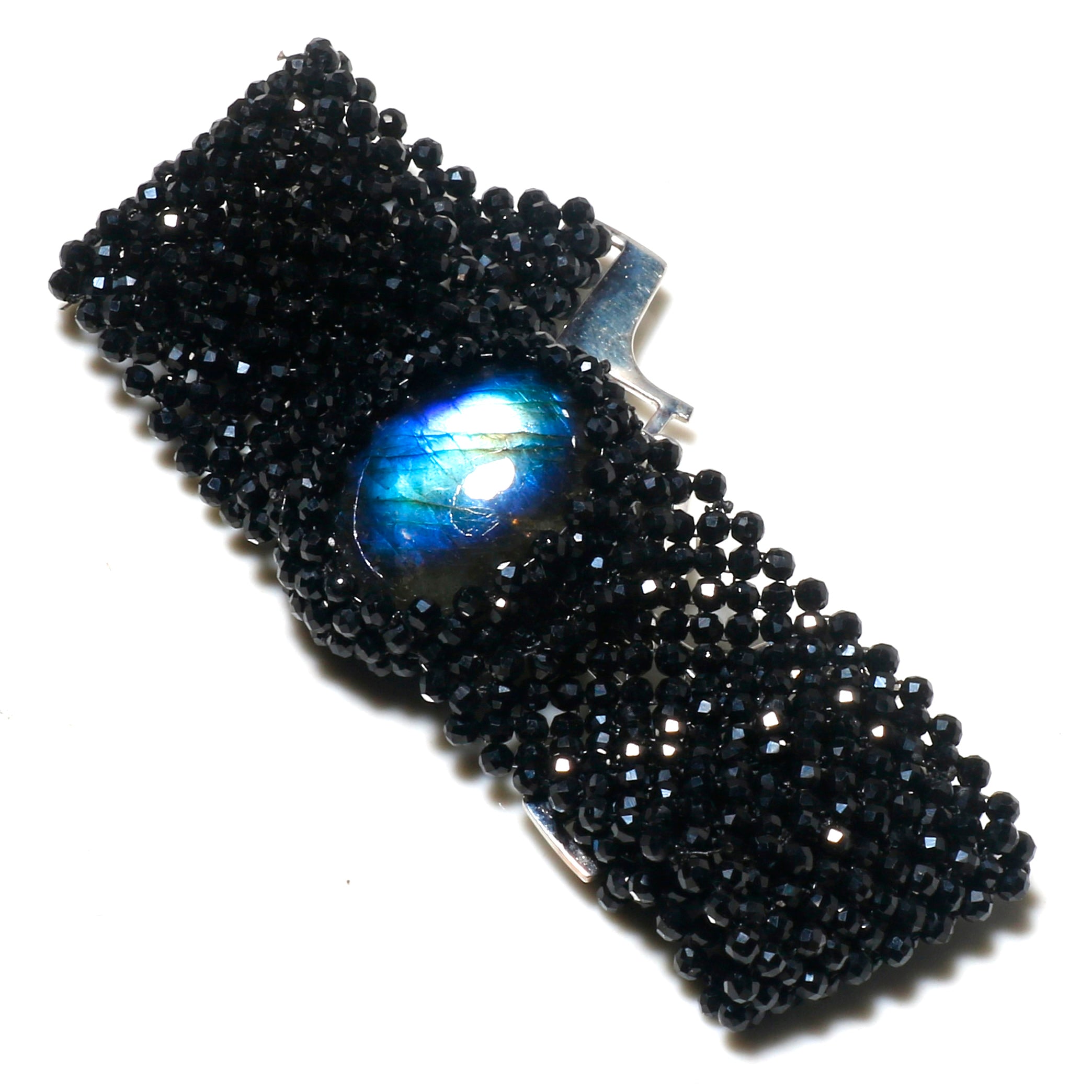 Natural Black Spinel Beaded Fine Gemstone Bracelet 