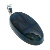 Natural Dark Gray Labradorite Pendant Fine Gemstone Pendant 