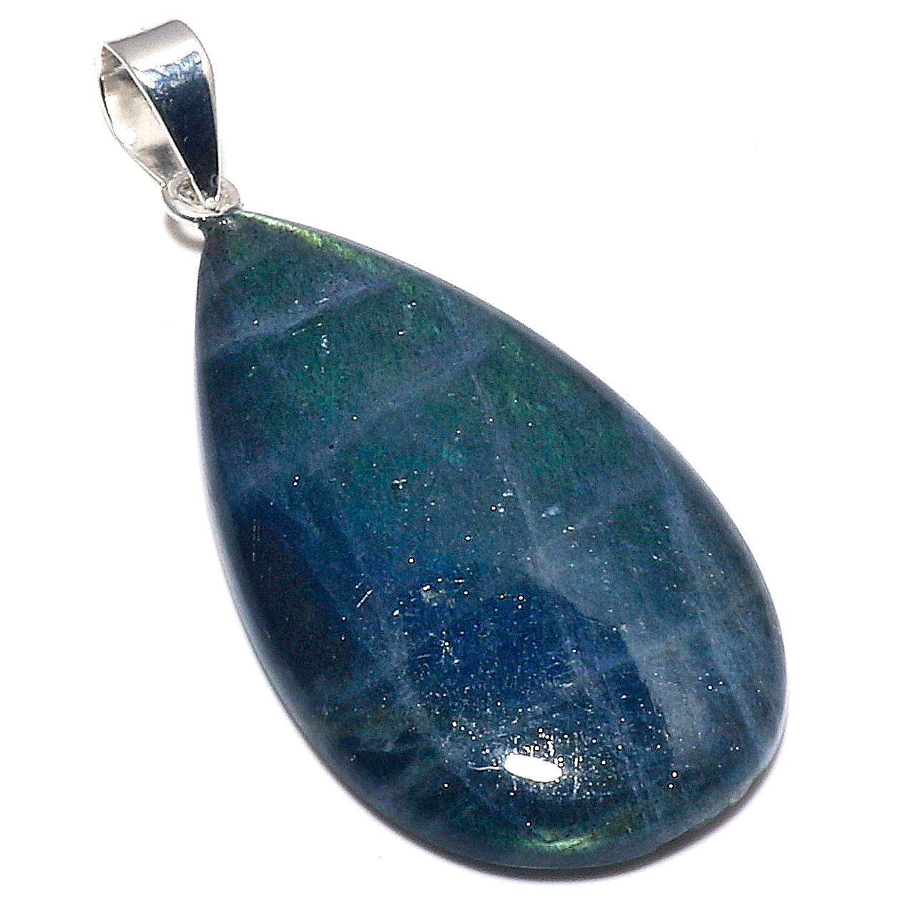 Natural Dark Gray Labradorite Pendant Fine Gemstone Pendant 