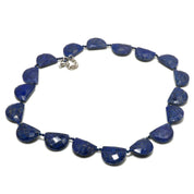 Natural Blue Lapis Lazuli Beaded Fine Gemstone Necklace 