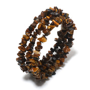 Natural Yellow Tiger Eye Beaded Fine Gemstone Bracelet 