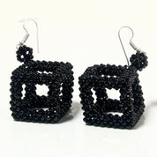 Natural Black Spinel Drop/Dangle Fine Gemstone Earrings 