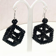 Natural Black Spinel Drop/Dangle Fine Gemstone Earrings 