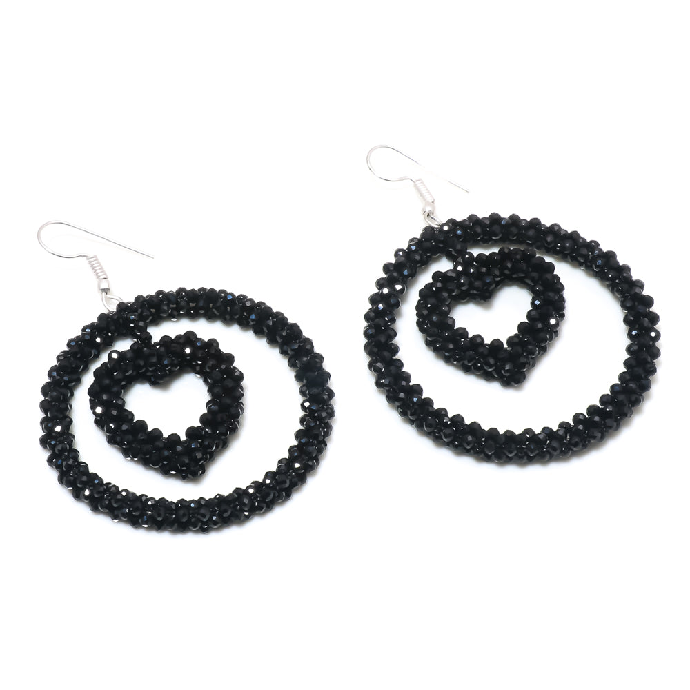 Natural Black Spinel Drop/Dangle Fine Gemstone Earrings 