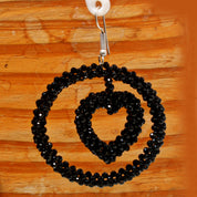 Natural Black Spinel Drop/Dangle Fine Gemstone Earrings 