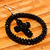 Natural Black Spinel Drop/Dangle Fine Gemstone Earrings 