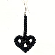 Natural Black Spinel Drop/Dangle Fine Gemstone Earrings 