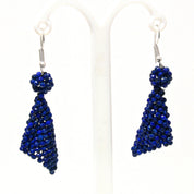 Natural Blue Lapis Lazuli Drop/Dangle Fine Gemstone Earrings 