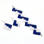 Natural Blue Lapis Lazuli Drop/Dangle Fine Gemstone Earrings 