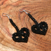 Natural Black Spinel Drop/Dangle Fine Gemstone Earrings 