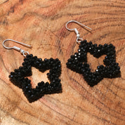 Natural Black Spinel Drop/Dangle Fine Gemstone Earrings 