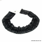 Natural Black Spinel Beaded Fine Gemstone Necklace 