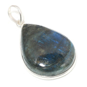 Natural Green Labradorite Pendant Fine Gemstone Pendant 