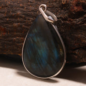 Natural Green Labradorite Pendant Fine Gemstone Pendant 