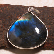 Natural Green Labradorite Pendant Fine Gemstone Pendant 