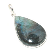 Natural Green Labradorite Pendant Fine Gemstone Pendant 