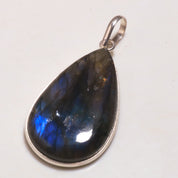 Natural Green Labradorite Pendant Fine Gemstone Pendant 