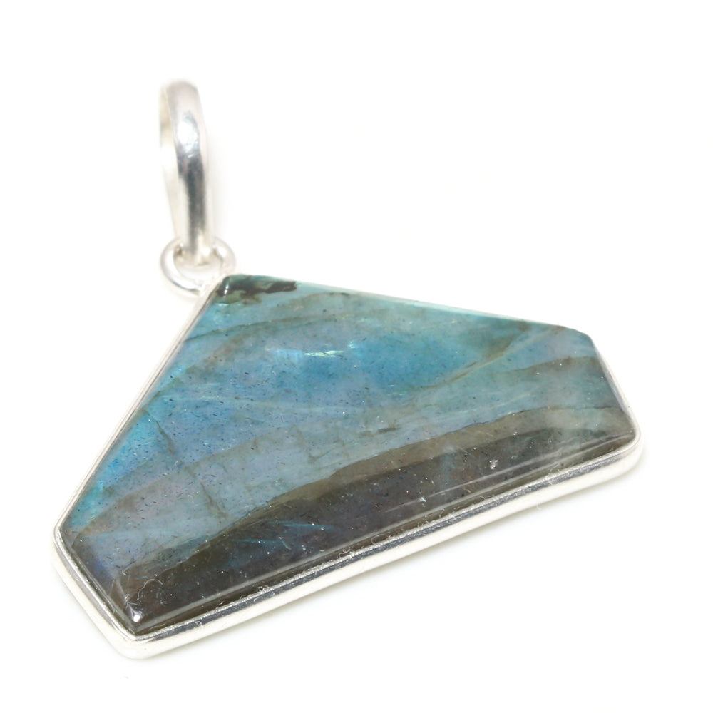 Natural Green Labradorite Pendant Fine Gemstone Pendant 