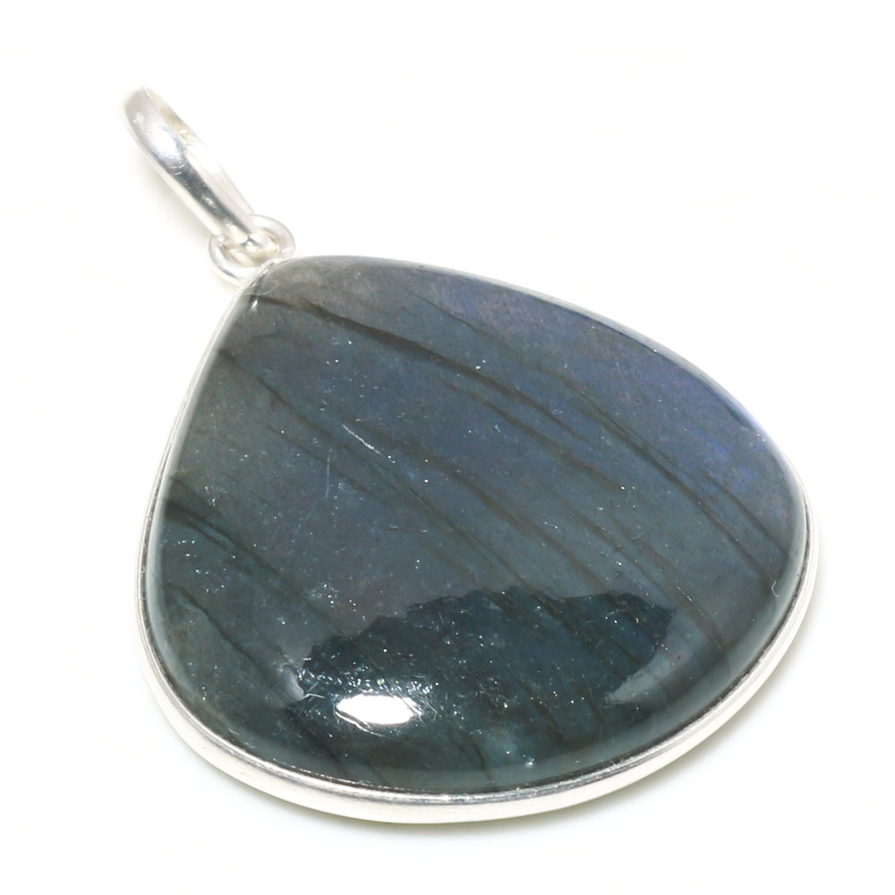 Natural Green Labradorite Pendant Fine Gemstone Pendant 