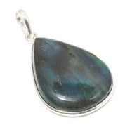 Natural Green Labradorite Pendant Fine Gemstone Pendant 