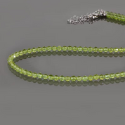Natural Peridot Adjustable Chain Necklace & Bracelet | 925 Sterling Silver Fine Jewelry | August Birthstone Gifts