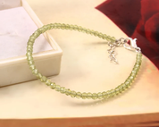 Natural Peridot Adjustable Chain Necklace & Bracelet | 925 Sterling Silver Fine Jewelry | August Birthstone Gifts