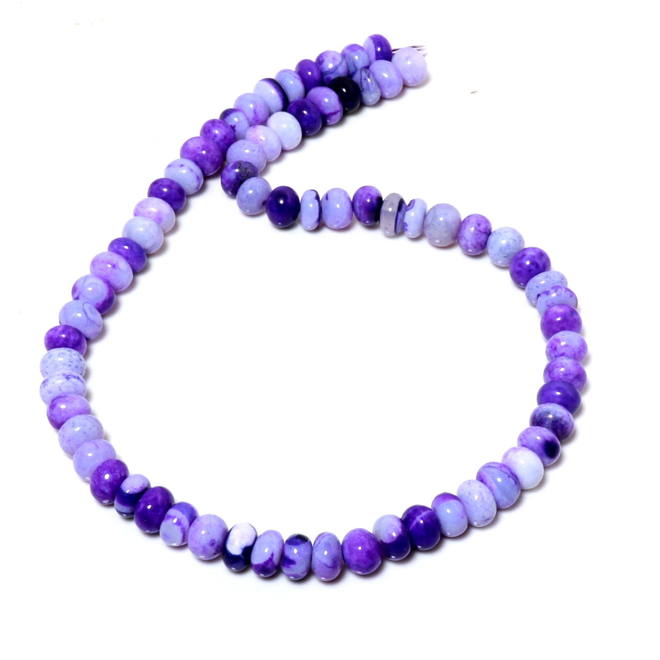 Natural Purple Opal Beaded Fine Gemstone Necklace 