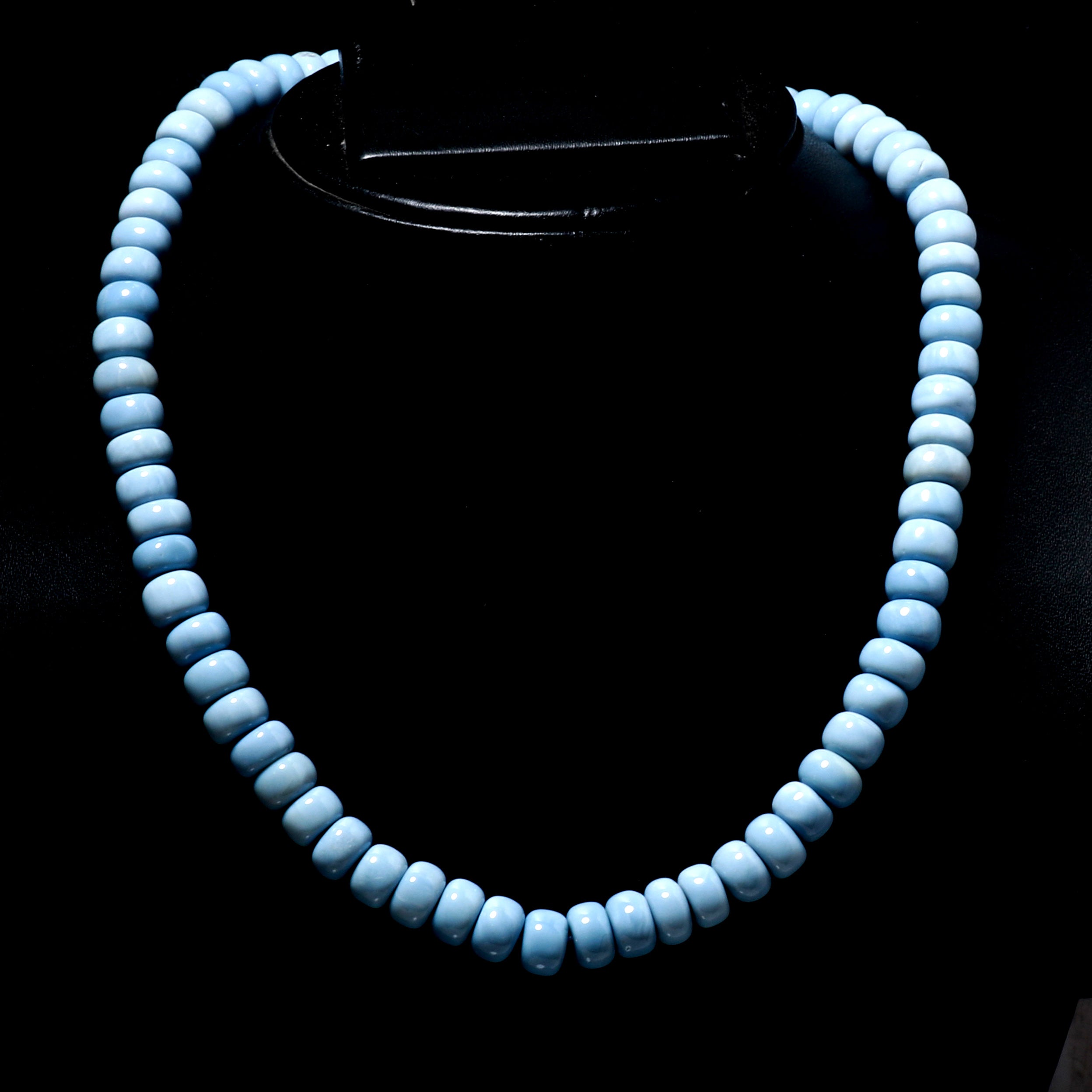 Natural Opal Multi Color Rondelle Beaded Necklace | 925 Sterling Silver Jewelry | October Birthstone | Healing Power Root Chakra
