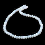 Natural Opal Multi Color Rondelle Beaded Necklace | 925 Sterling Silver Jewelry | October Birthstone | Healing Power Root Chakra
