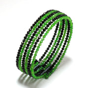 Natural Green Chrome Diopside Beaded Fine Gemstone Bracelet 