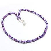 Natural Purple Purple Opal   Beaded Fine Gemstone Necklace 