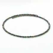 Natural Black Spinel Chain Fine Gemstone Bracelet 