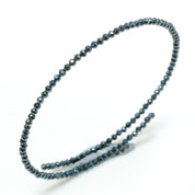 Natural Black Spinel Chain Fine Gemstone Bracelet 